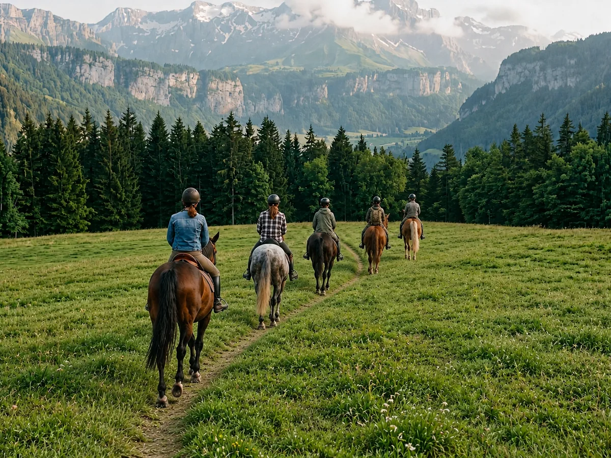 Balade à cheval en Haute-Savoie, autour de Groisy